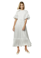 Luminous Silk Linen Pannel Dress